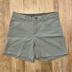 Patagonia Shorts Womens 0 Khaki Quandary Hiking Stretch Zip Pocket
